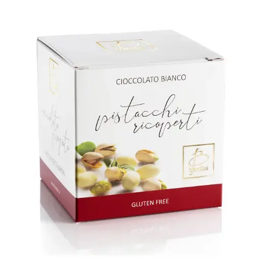 [P189] Dragees pistacchio bianco scatola 120 g